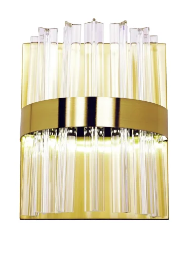 Бра Нимб LED LAMPS 81100/1W Natali Kovaltseva прозрачный на 1 лампа, основание золотое в стиле современный  фото 2